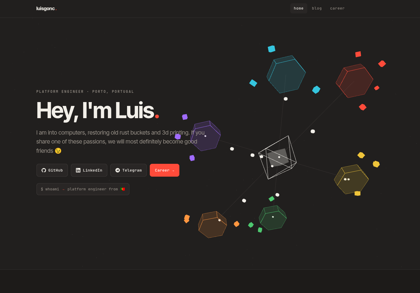 The cluster background on this site